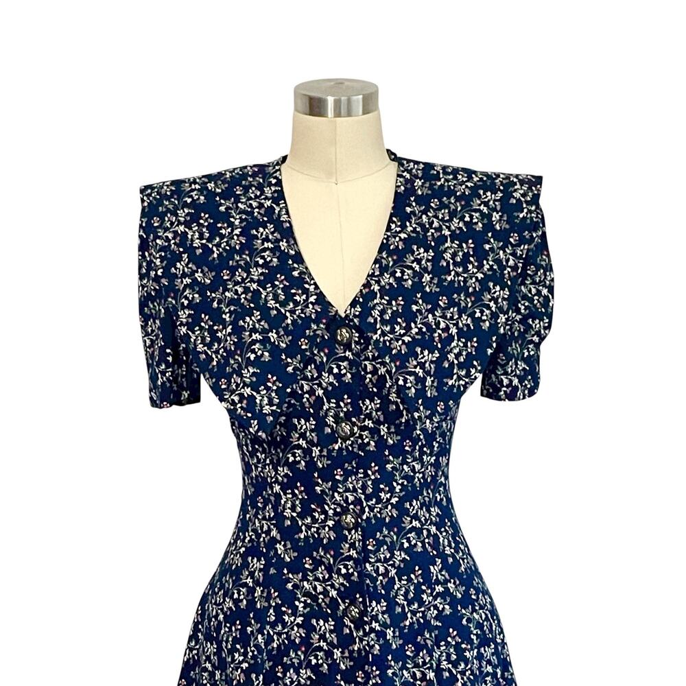 Vintage All That Jazz Floral Bodycon Dress: 80s, 90s